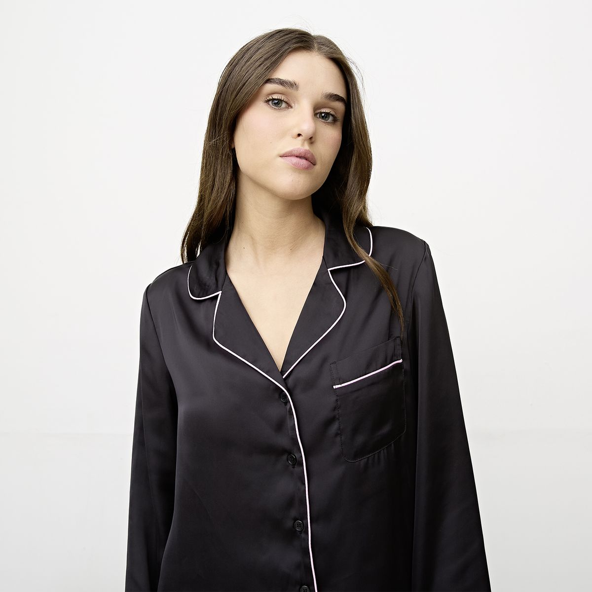 SYBILLA - Pijama Camisero Satín Mujer Sybilla