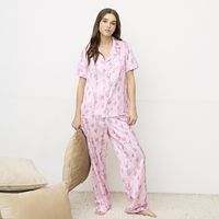 Pijama Camisero Satín Mujer