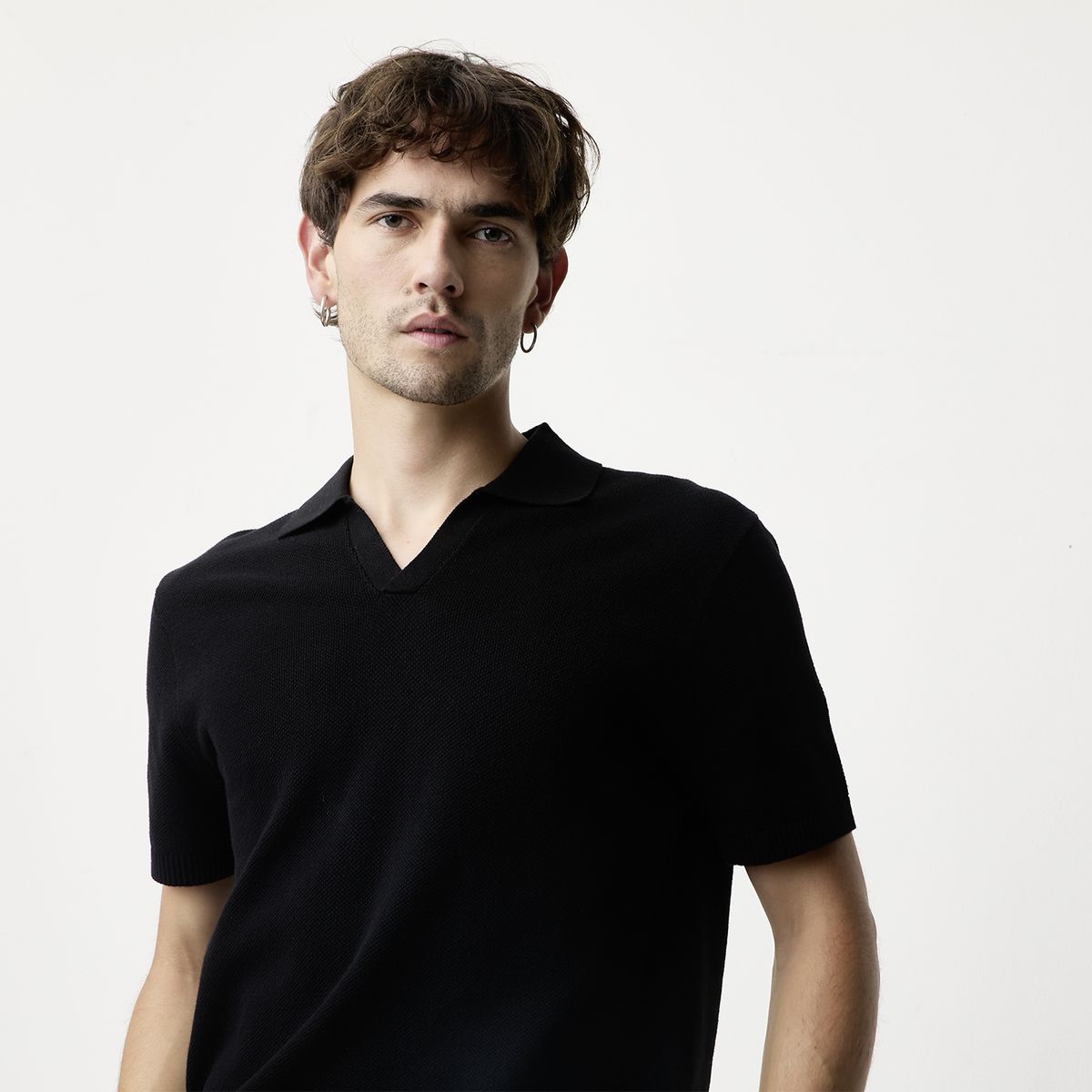 BASEMENT - Polera Manga Corta Algodón Hombre Basement