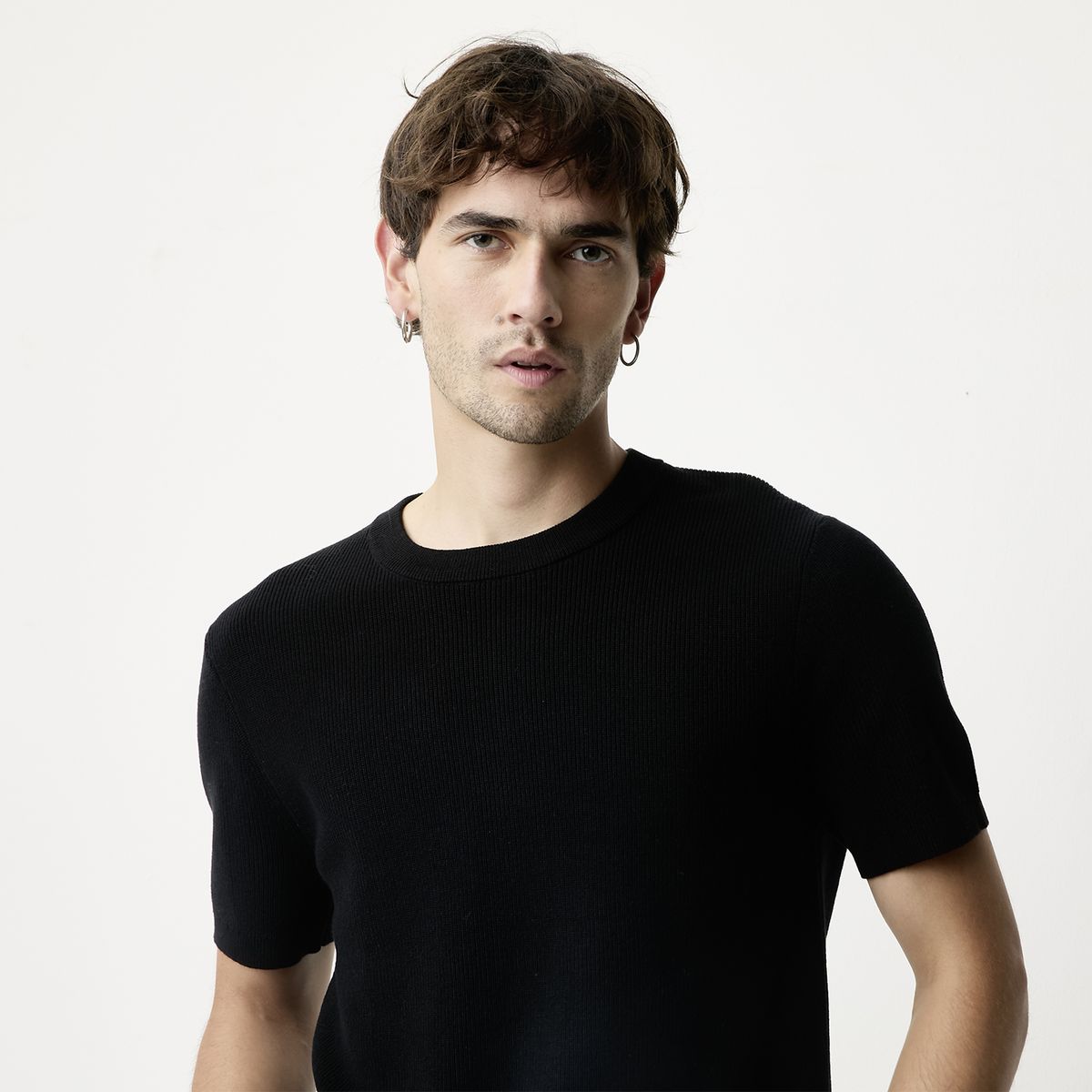 BASEMENT - Polera Manga Corta Algodón Hombre Basement