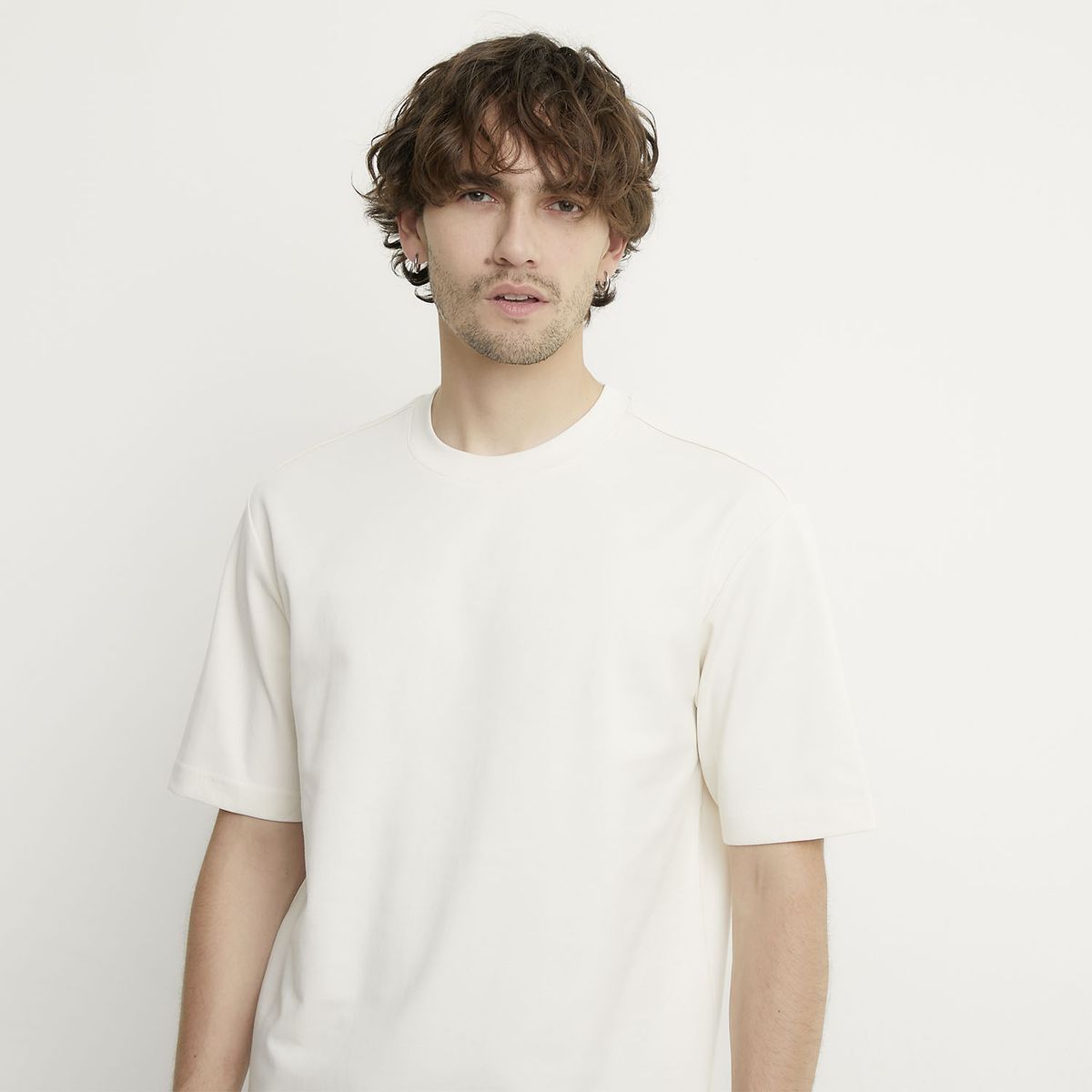 BASEMENT - Polera Manga Corta Algodón Hombre Basement