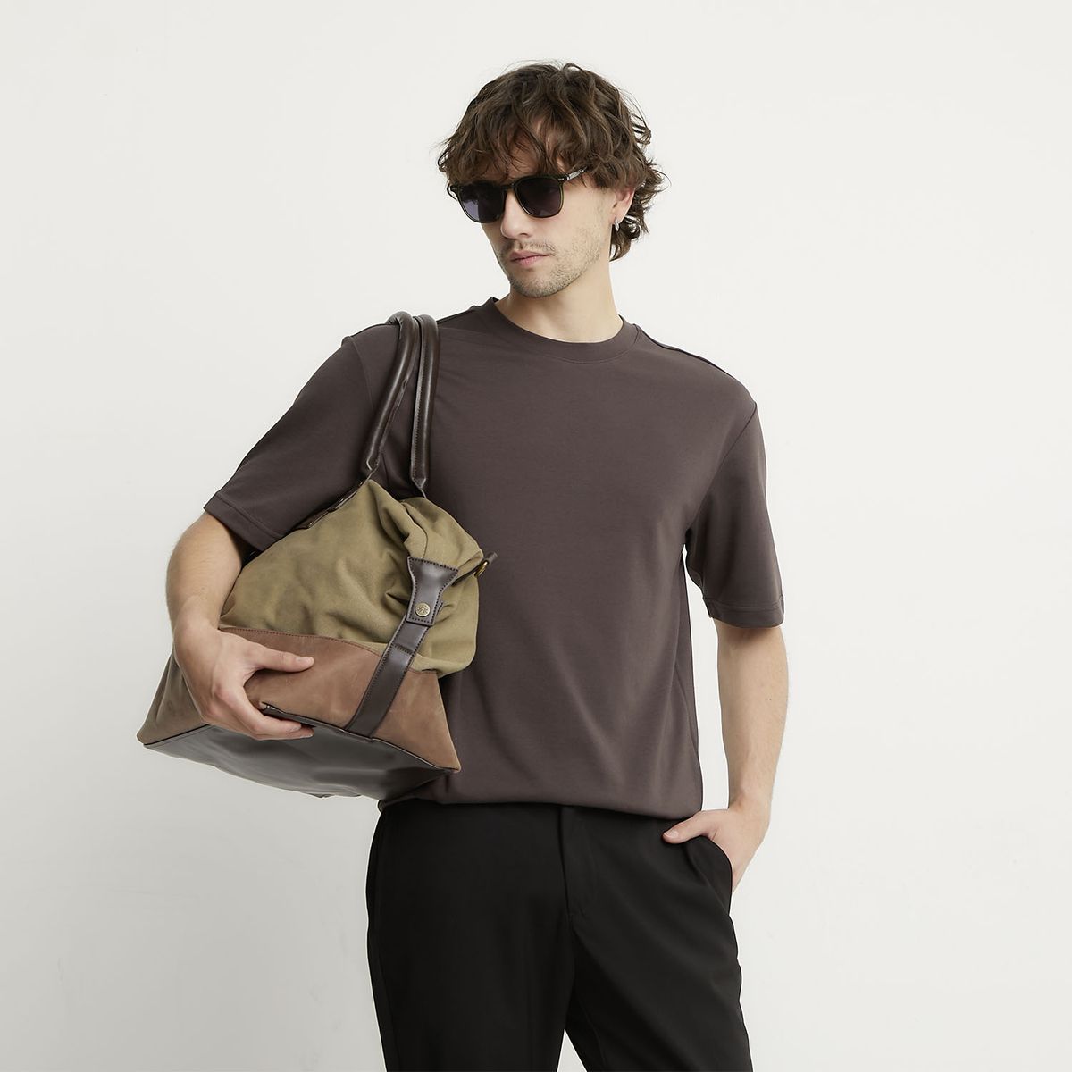 BASEMENT - Polera Manga Corta Algodón Hombre Basement