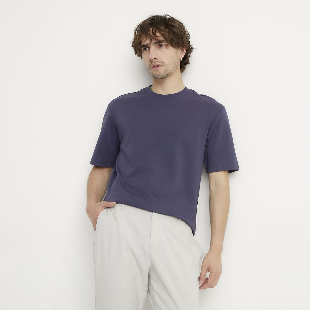 BASEMENT - Polera Manga Corta Algodón Hombre Basement