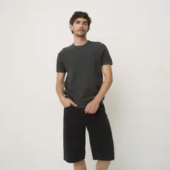 BASEMENT - Polera Manga Corta Algodón Hombre