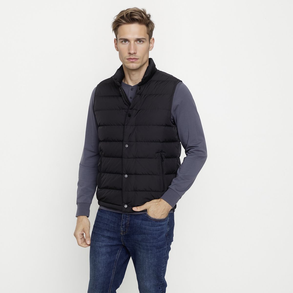 WOLF&HANK - Chaqueta Sin Mangas Hombre Wolf&Hank