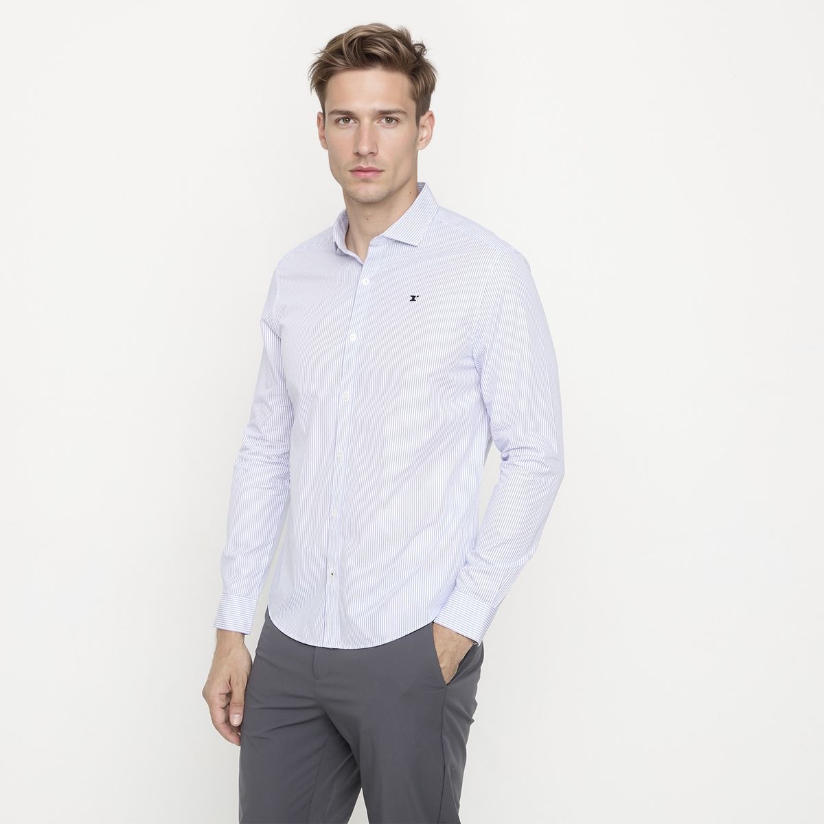 WOLF&HANK - Camisa Manga Larga Hombre Wolf&Hank