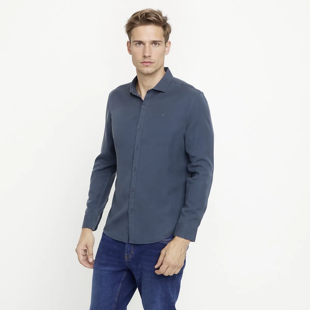 WOLF&HANK - Camisa Manga Larga Hombre Wolf&Hank