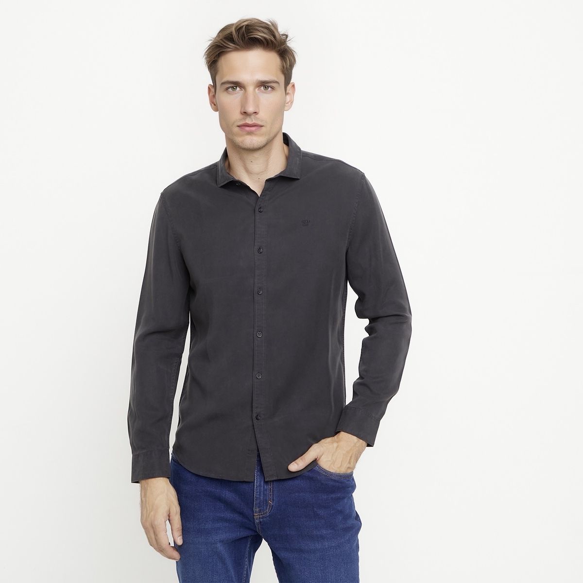 WOLF&HANK - Camisa Manga Larga Hombre Wolf&Hank