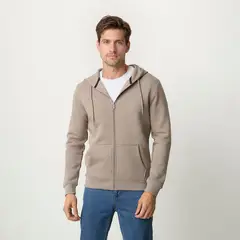 NEWPORT - Polerón con Cremallera y Gorro Algodón Hombre