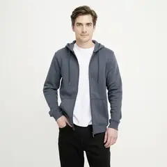 NEWPORT - Polerón con Cremallera y Gorro Algodón Hombre