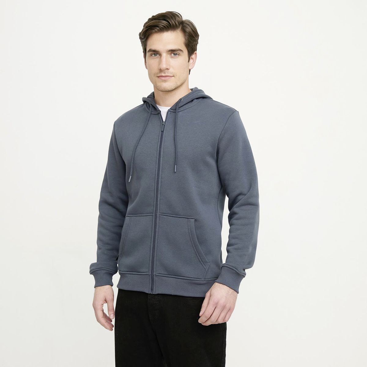 NEWPORT - Polerón con Cremallera y Gorro Newport Algodón Hombre