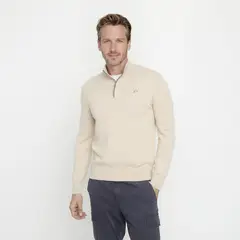 LA MARTINA - Sweater Sport Half Zipper Algodón Hombre