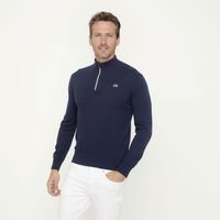 Sweater Sport Half Zipper Algodón Hombre