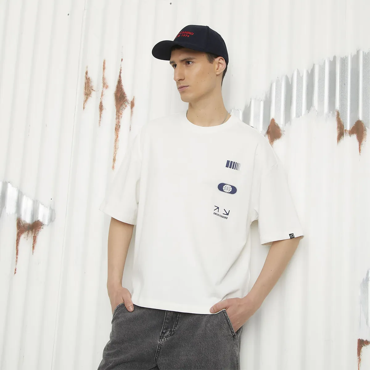 AMERICANINO - Polera Manga Corta Hombre Americanino