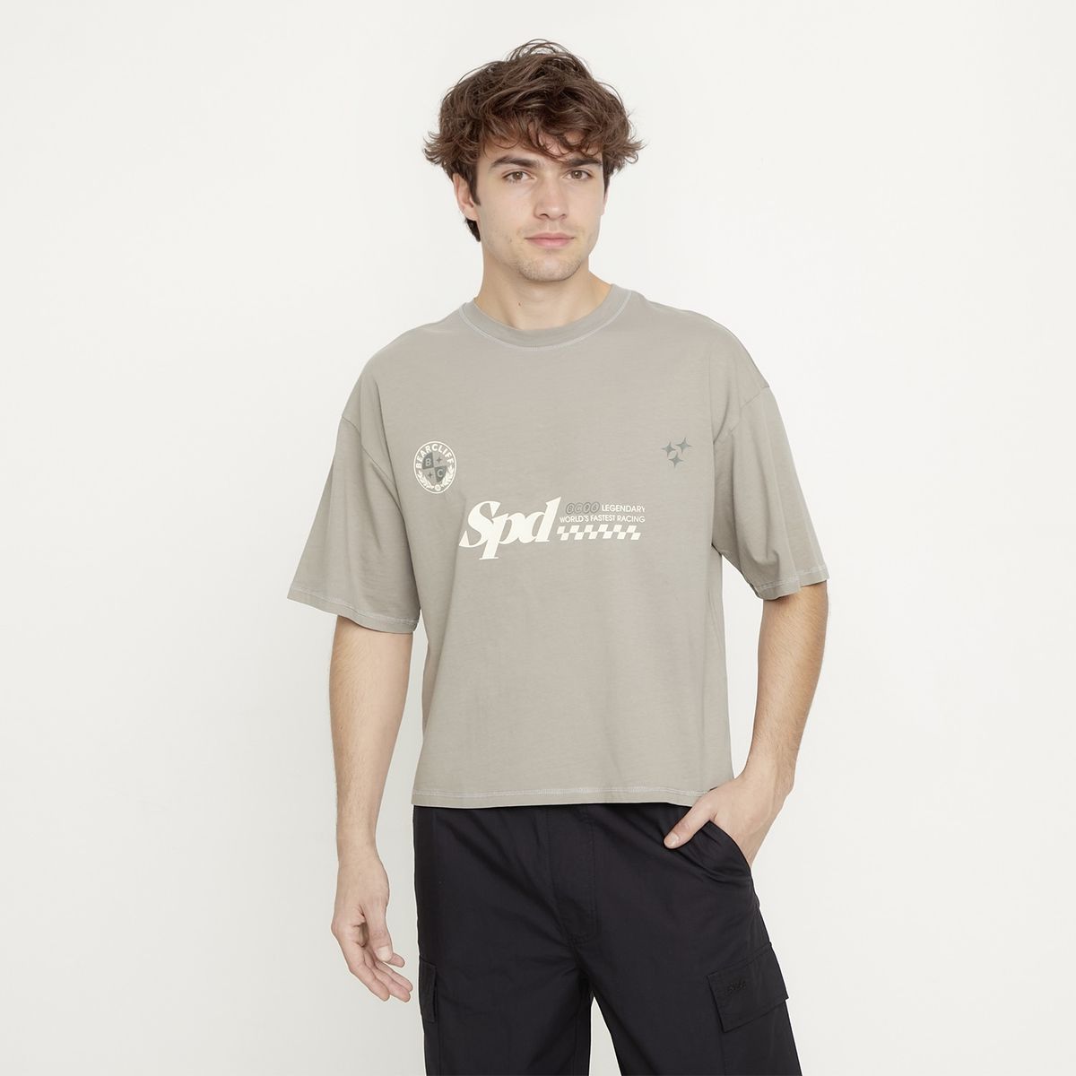 BEARCLIFF - Polera Manga Corta Hombre Bearcliff