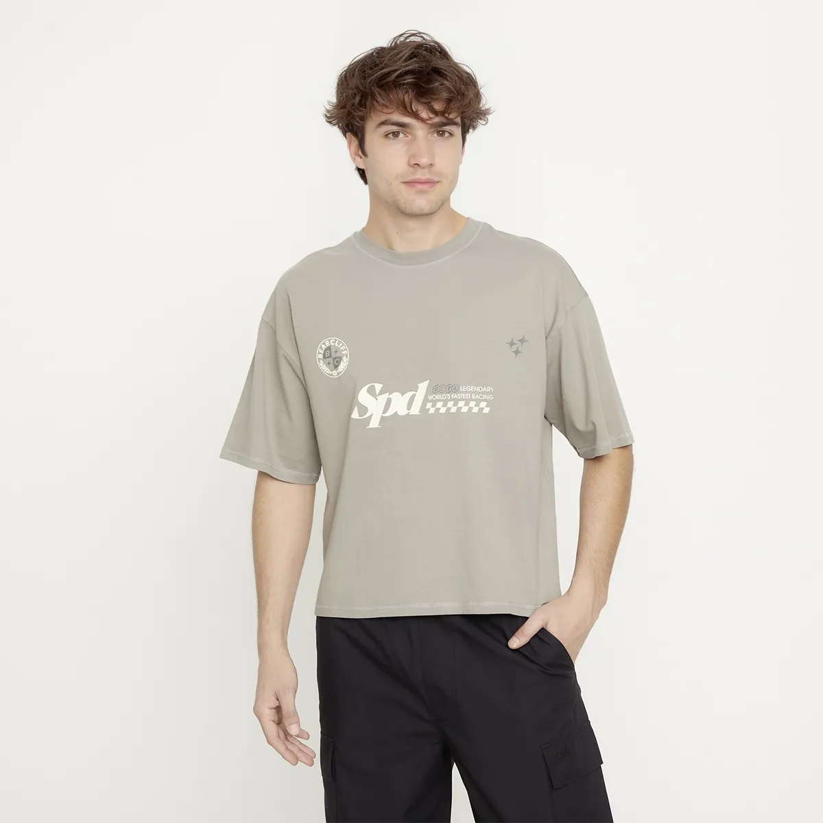 BEARCLIFF - Polera Manga Corta Hombre Bearcliff