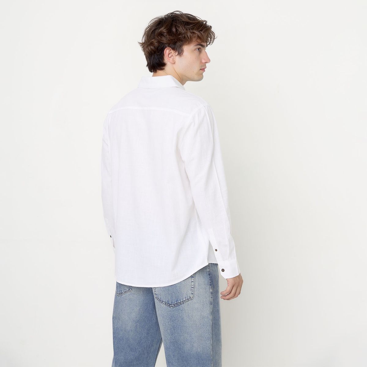 BEARCLIFF - Camisa Manga Larga Casual Casual Hombre Bearcliff