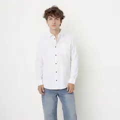 BEARCLIFF - Camisa Manga Larga Casual Casual Hombre