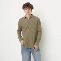 Camisa Manga Larga Casual Casual Hombre