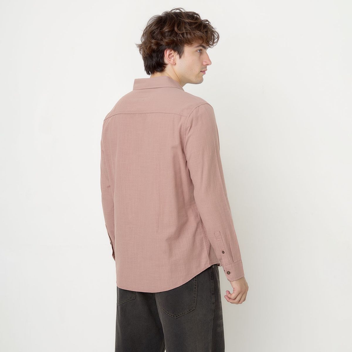 BEARCLIFF - Camisa Manga Larga Casual Casual Hombre Bearcliff