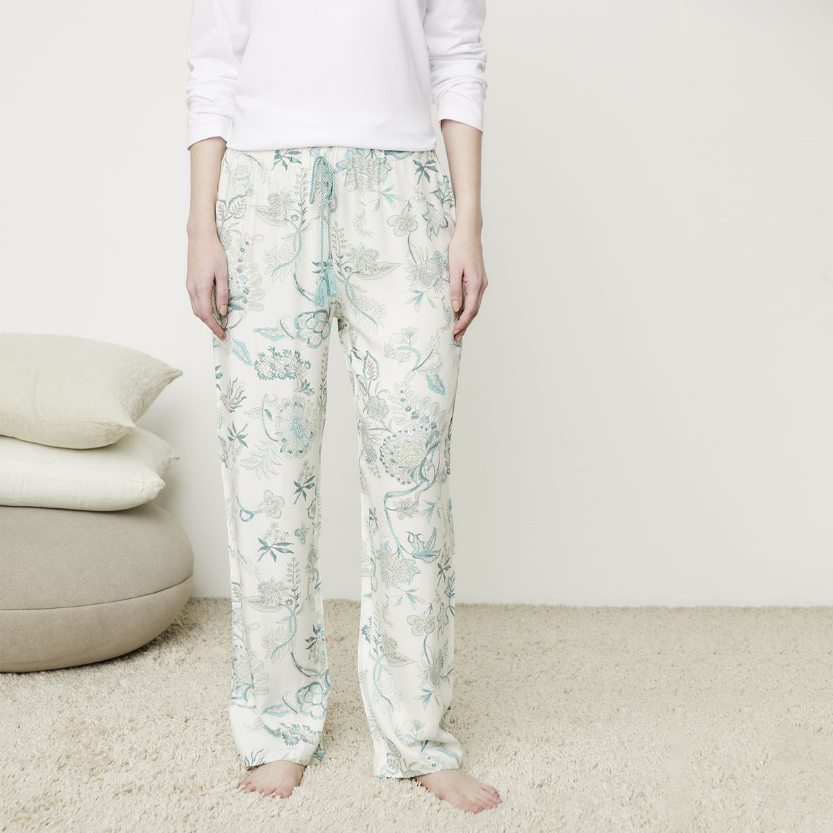 BLU - Pantalón de Pijama Mujer Blu