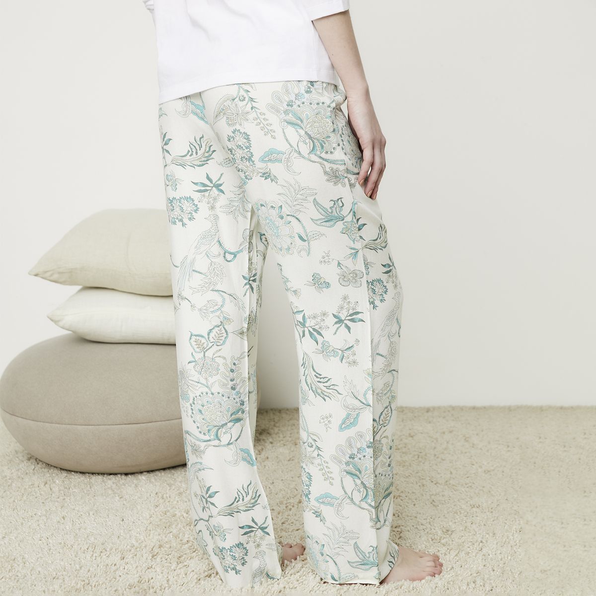 BLU - Pantalón de Pijama Mujer Blu