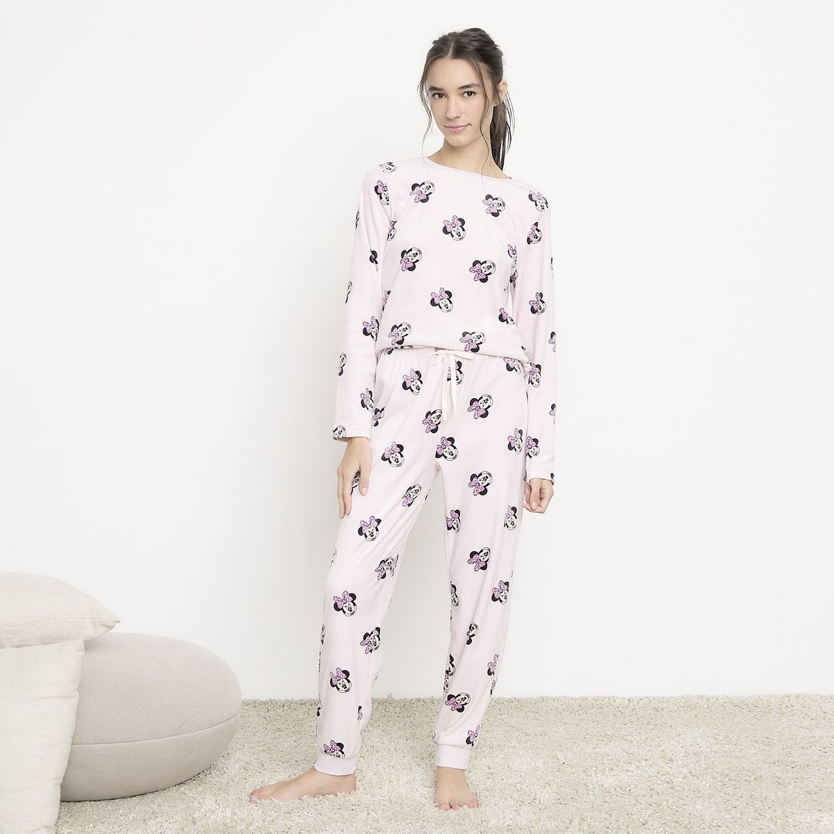 DISNEY - Pijama Polar Velvet Mujer Disney