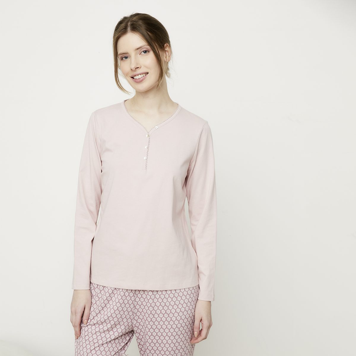 BLU - Polera de Pijama 100% Algodón Mujer Blu