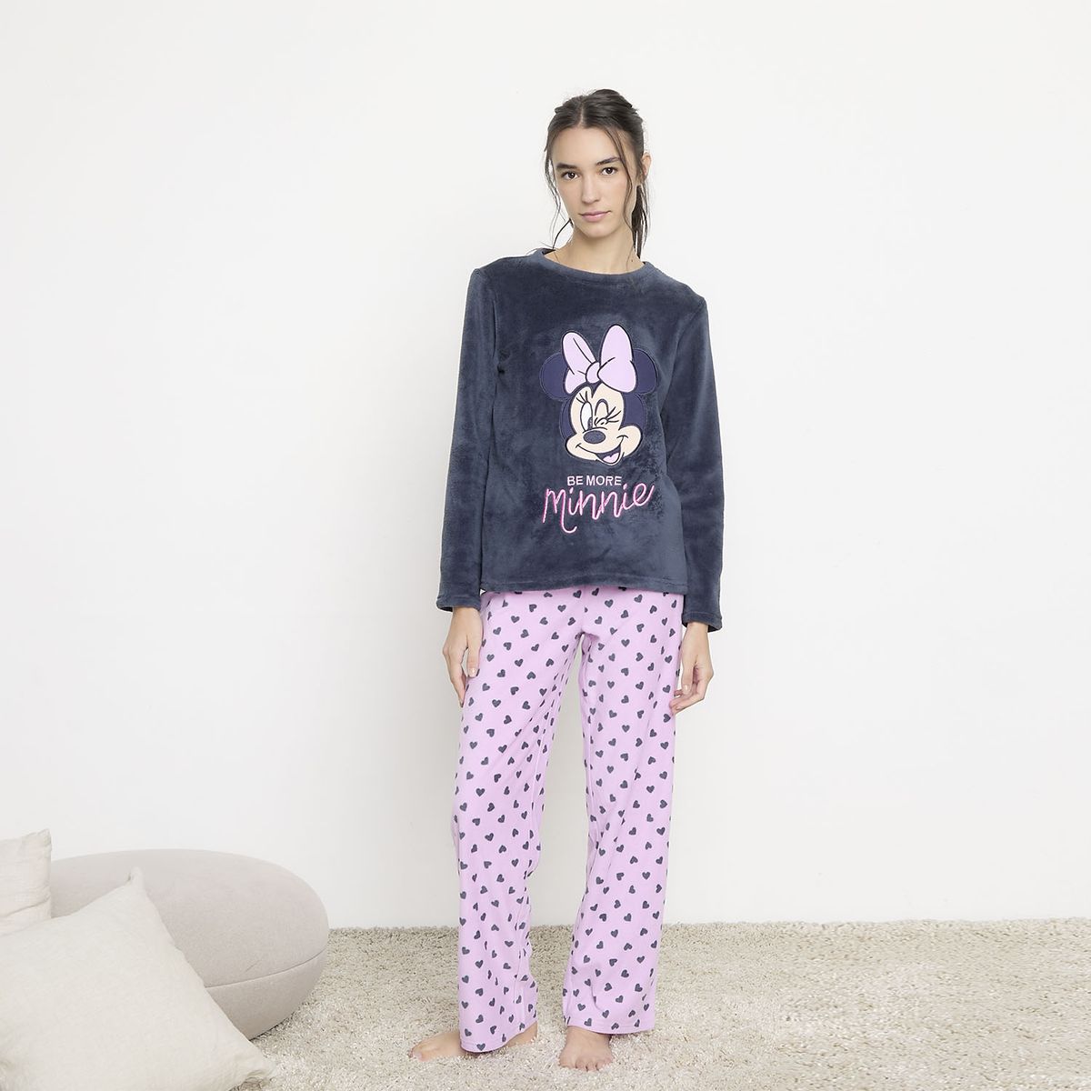 DISNEY - Pijama Polar Mujer Disney