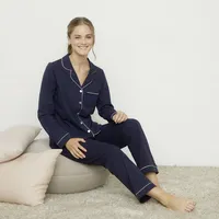 Pijama Camisero Mujer Manga Larga