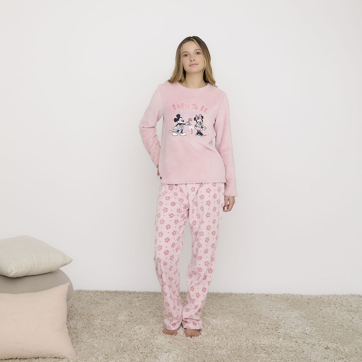 DISNEY - Pijama Polar Mujer Disney
