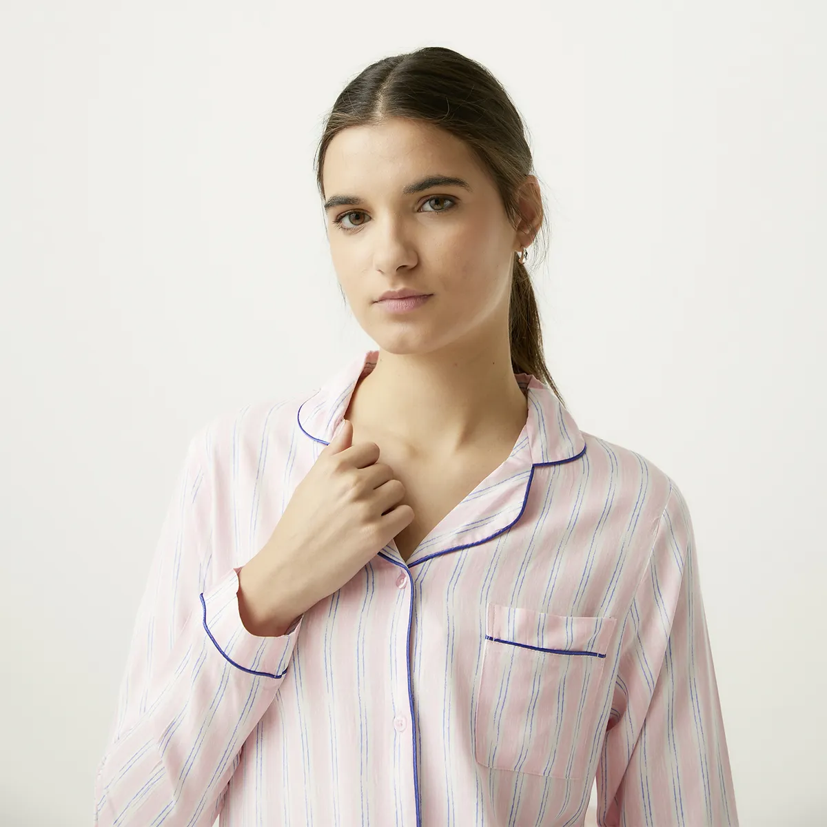 SYBILLA - Pijama Camisero Mujer Manga Larga Sybilla