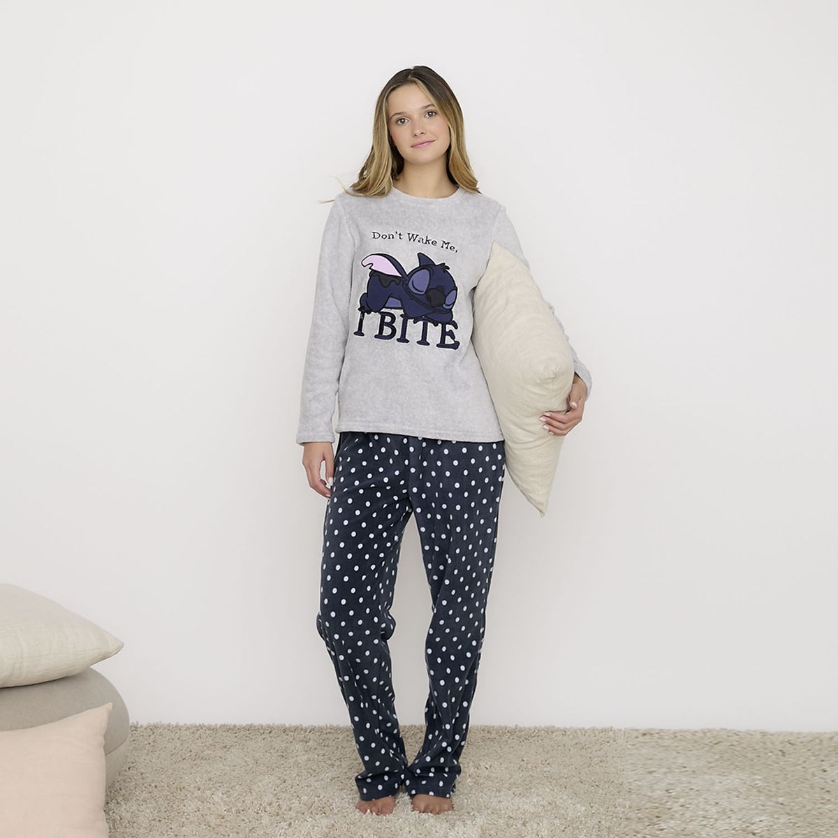 DISNEY - Pijama Polar Mujer Disney