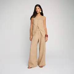 BASEMENT - Blusa Mujer 100% Lino x Fran Larrain