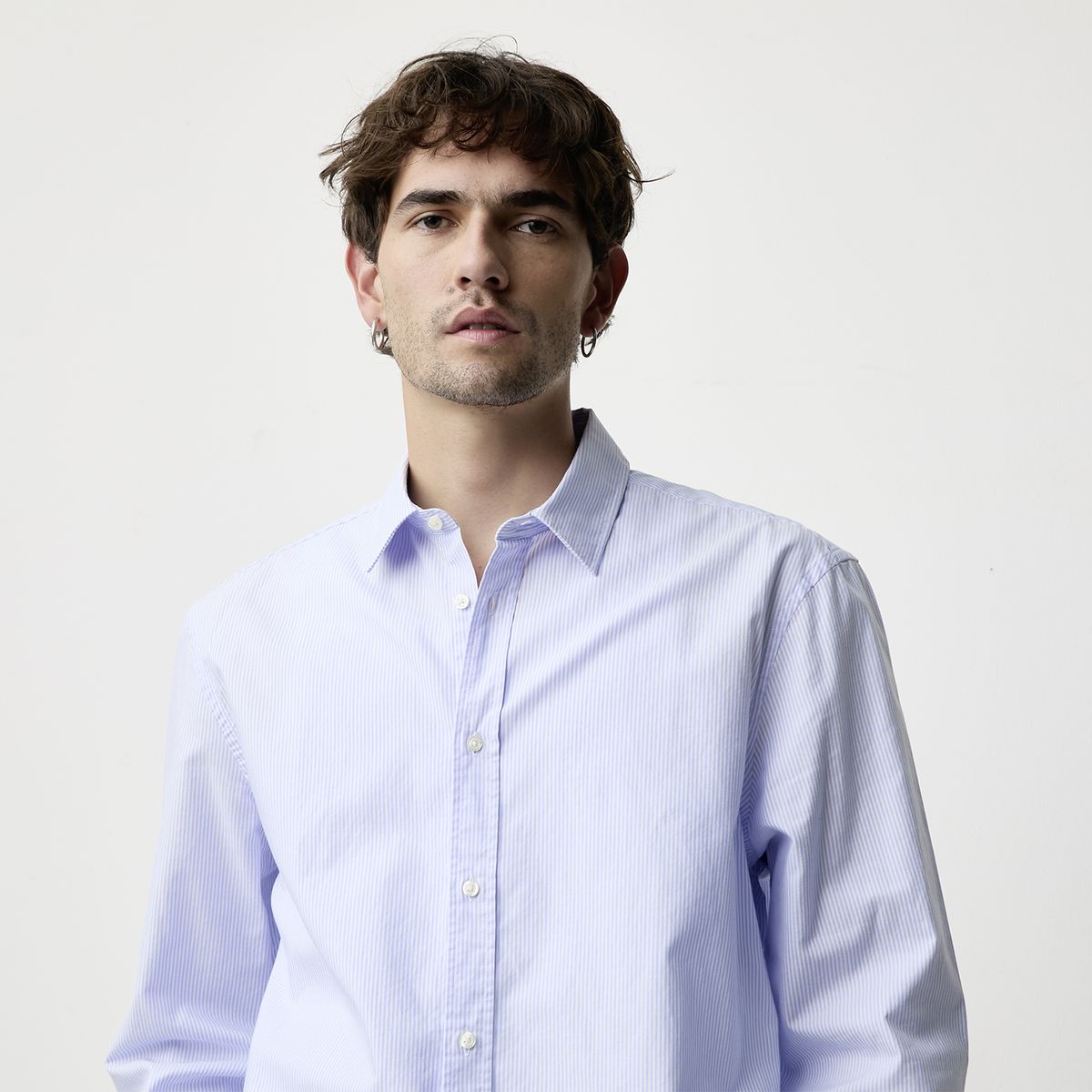 BASEMENT - Camisa Manga Larga Algodón Hombre Basement