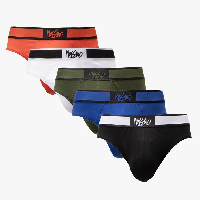 Pack De 5 Slip Algodón Hombre
