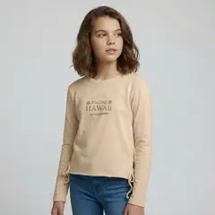 DOO AUSTRALIA - Polera Manga Larga Algodón Niña