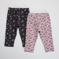 Pack De 2 Calzas Forradas en Polar Bebé Niña