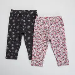YAMP - Pack De 2 Calzas Bebé Forradas En Polar Niña