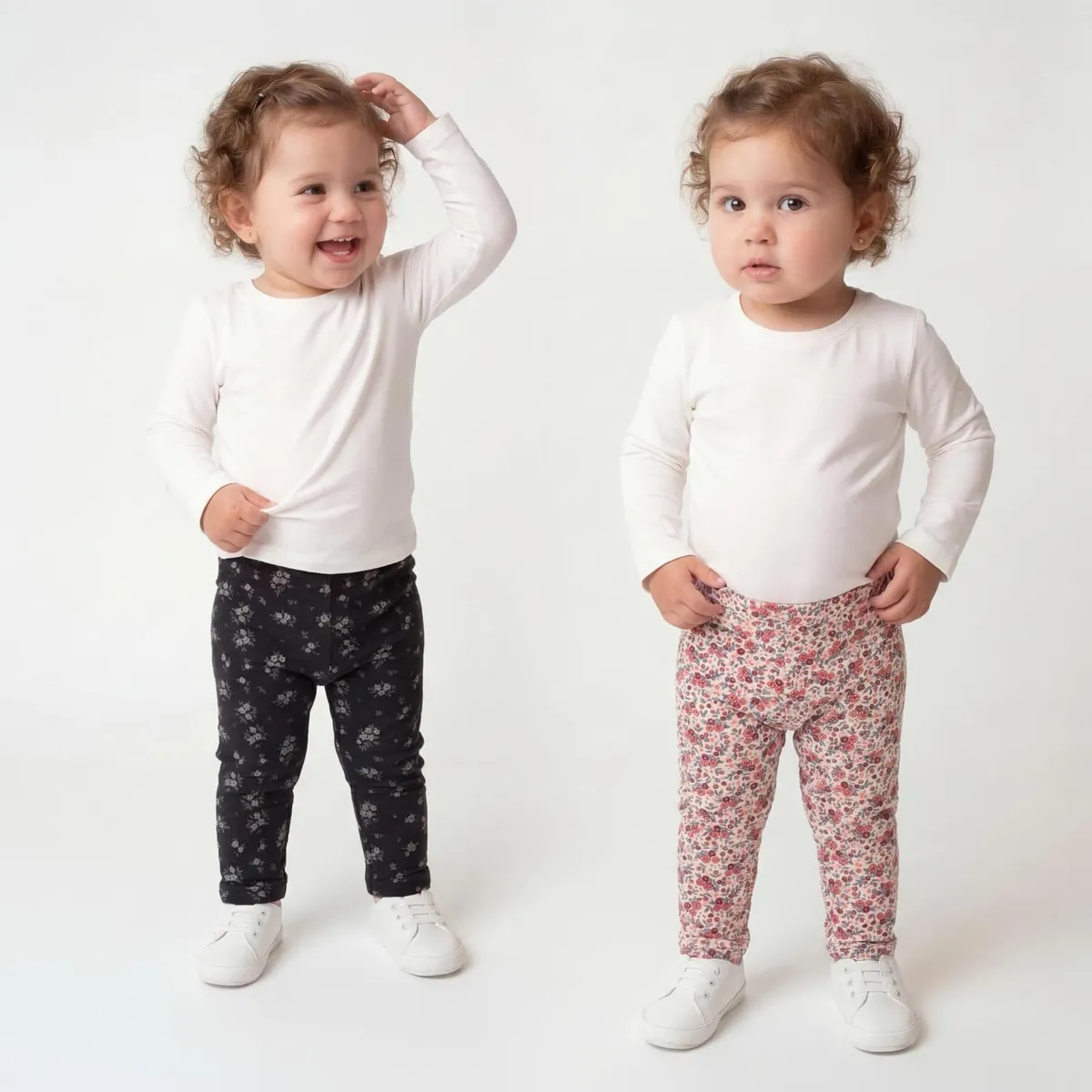 YAMP - Pack De 2 Calzas Forradas En Polar Bebé Niña Yamp