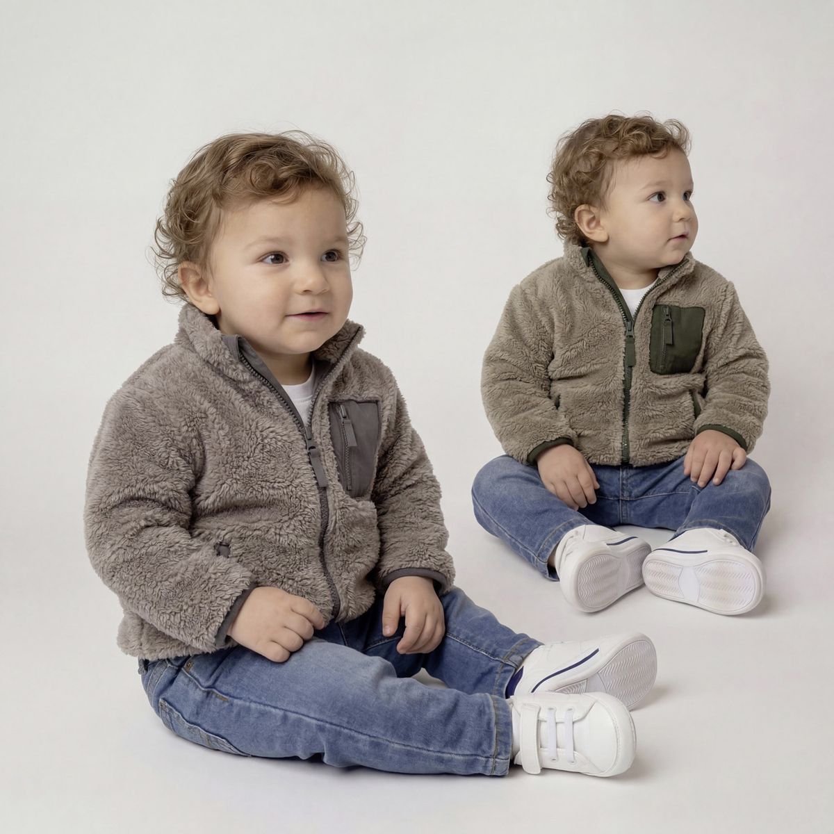 YAMP - Pack De 2 Polerones Peludos Bebé Yamp