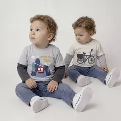 YAMP - Pack 2 Poleras Bebé Niño Algodón