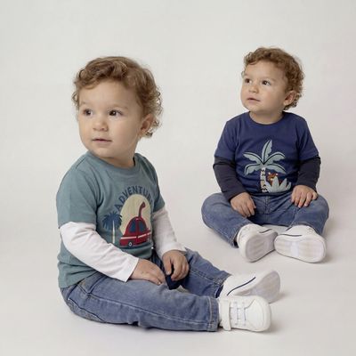 Imagen 1 del producto Pack 2 Poleras Bebé Niño Algodón