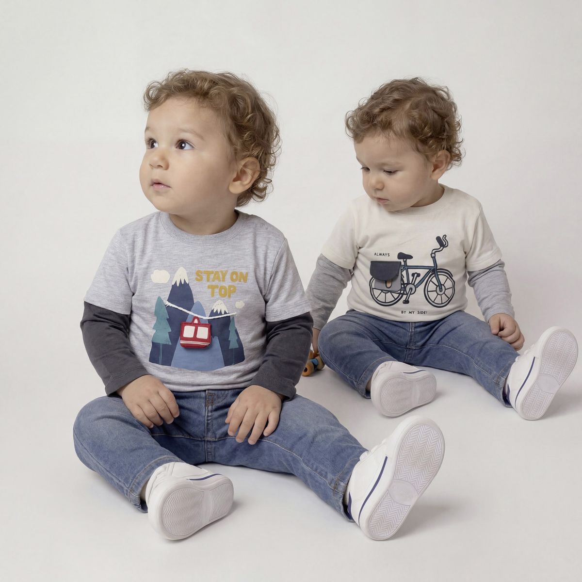 YAMP - Pack 2 Poleras Bebé Niño Algodón Yamp