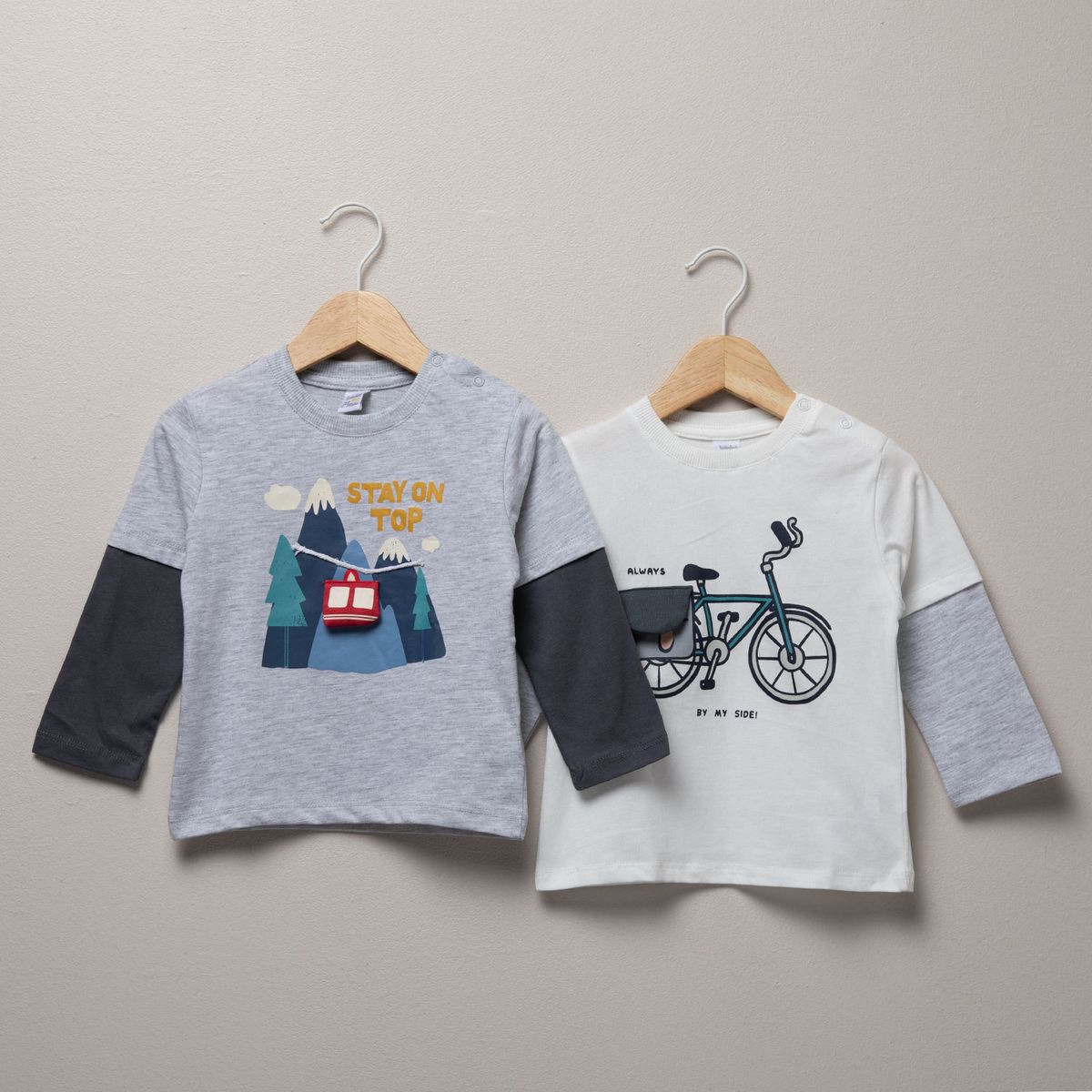 YAMP - Pack 2 Poleras Bebé Niño Algodón Yamp