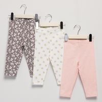 Pack De 3 Calzas Bebé Niña Algodón