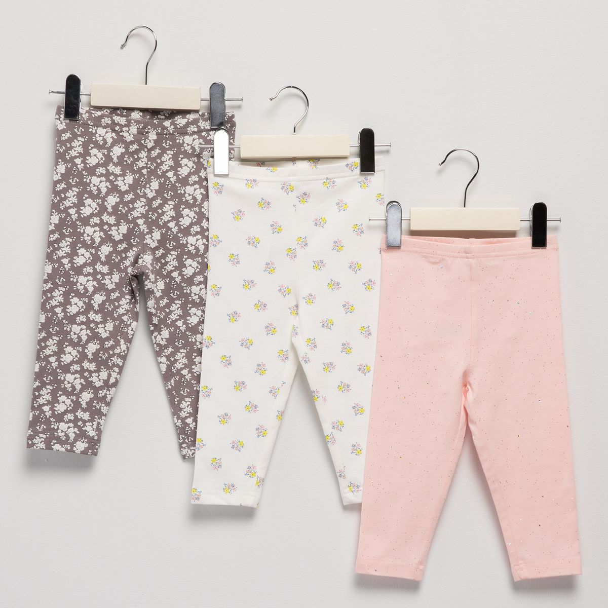 YAMP - Pack De 3 Calzas Bebé Niña Algodón Yamp