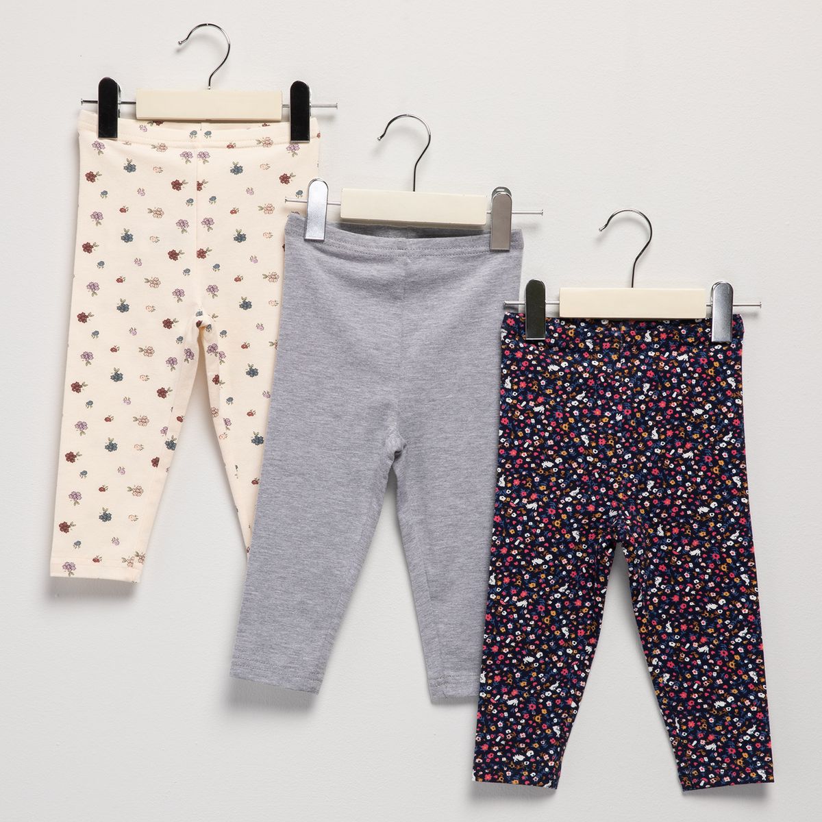 YAMP - Pack De 3 Calzas Bebé Niña Algodón Yamp