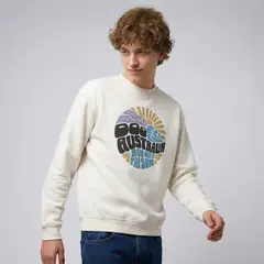 DOO AUSTRALIA - Poleron Algodón Niño Blanco