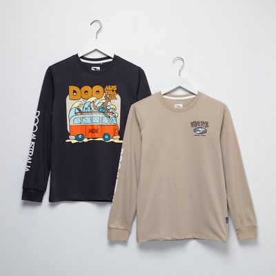 Imagen 2 del producto Pack de 2 Poleras Manga Larga Algodón Niño